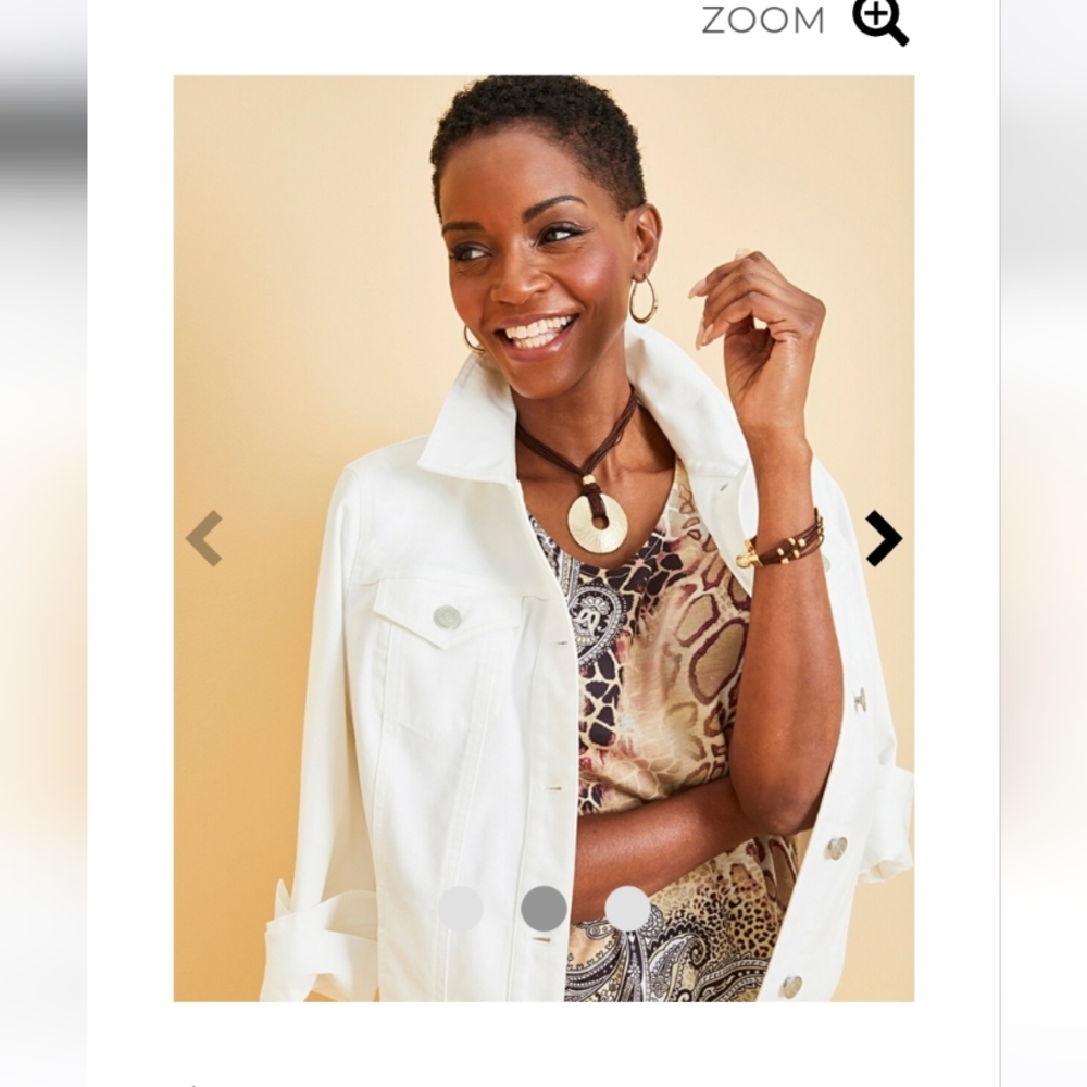 Chicos Perfect Stretch Denim JKT (NWT) size 2